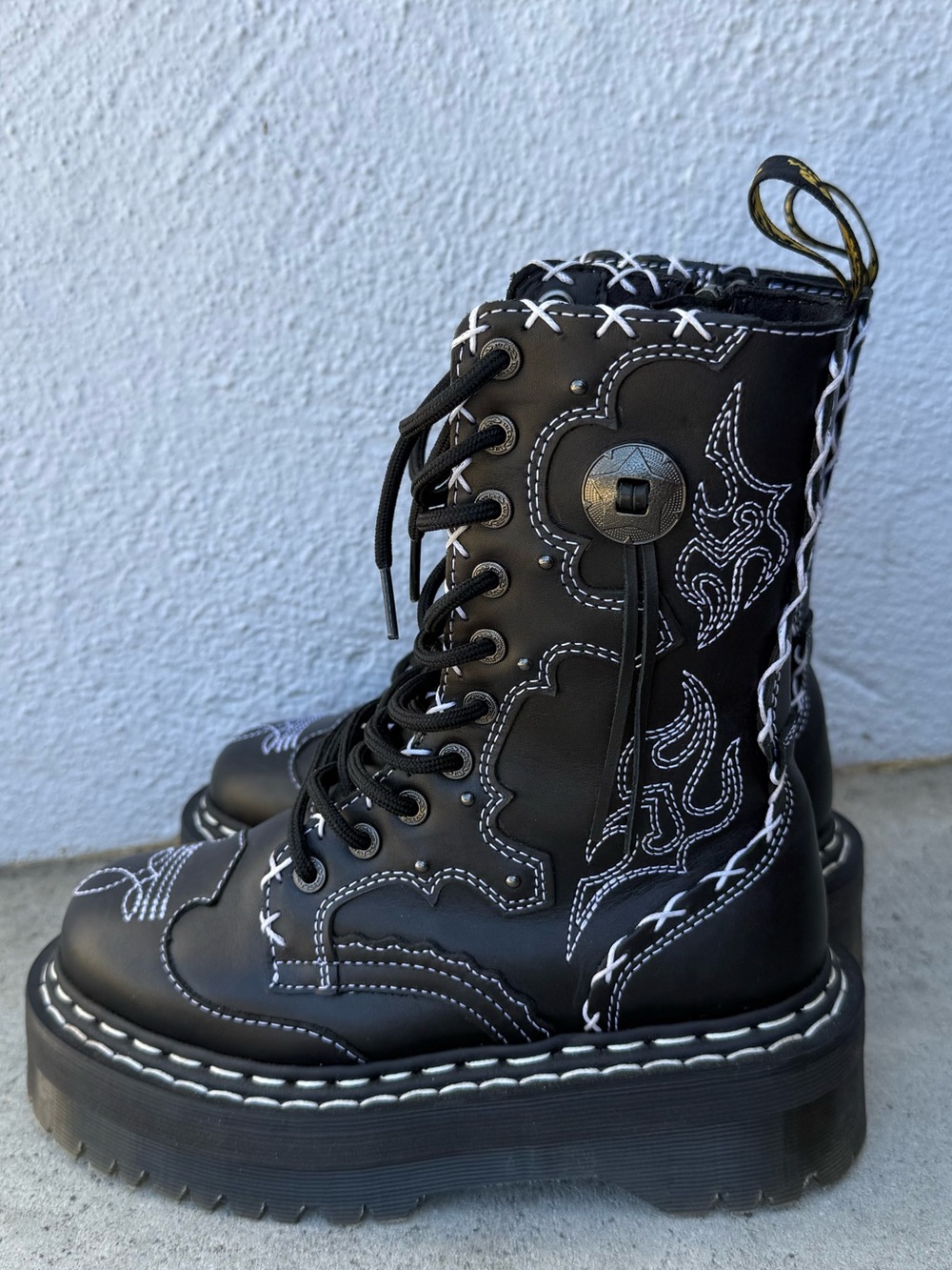 Dr. Martens Jadon Hi GA Gothic Americana Women’s Size 5 - Picture 6 of 9